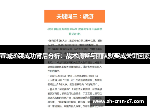 蓉城逆袭成功背后分析：战术调整与团队默契成关键因素